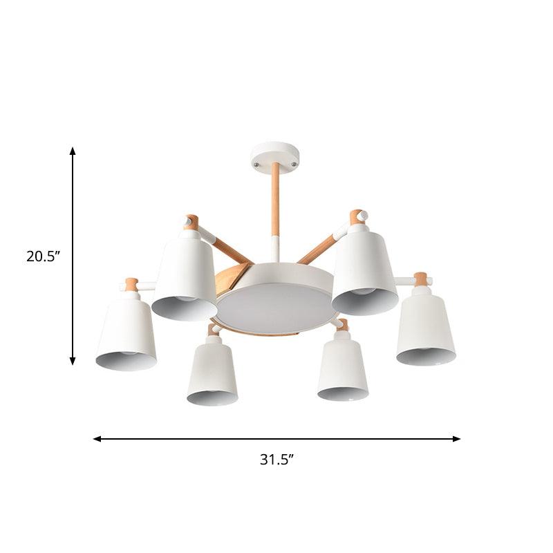 3/5/8-Light Living Room Chandelier Lamp Macaron Grey Blue White - Rebooters