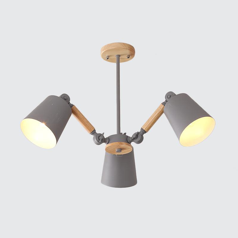 Bedroom Chandelier for Girls Macaron Wood Ceiling Light - Rebooters