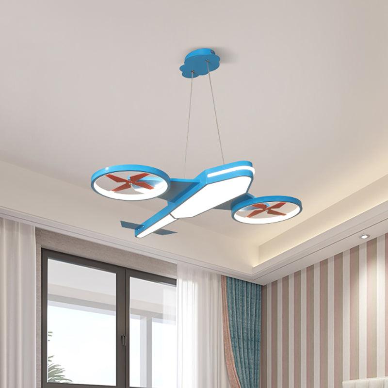 Acrylic Slim Panel Plane Pendant Light for Kids Bedroom - Rebooters