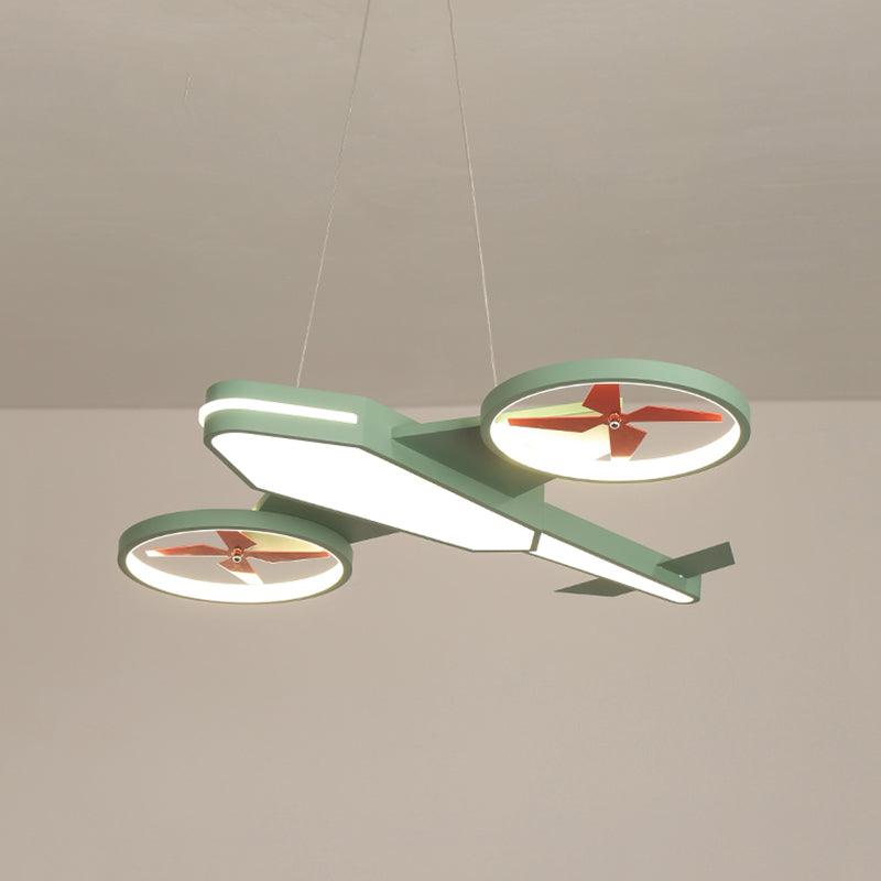 Acrylic Slim Panel Plane Pendant Light for Kids Bedroom - Rebooters