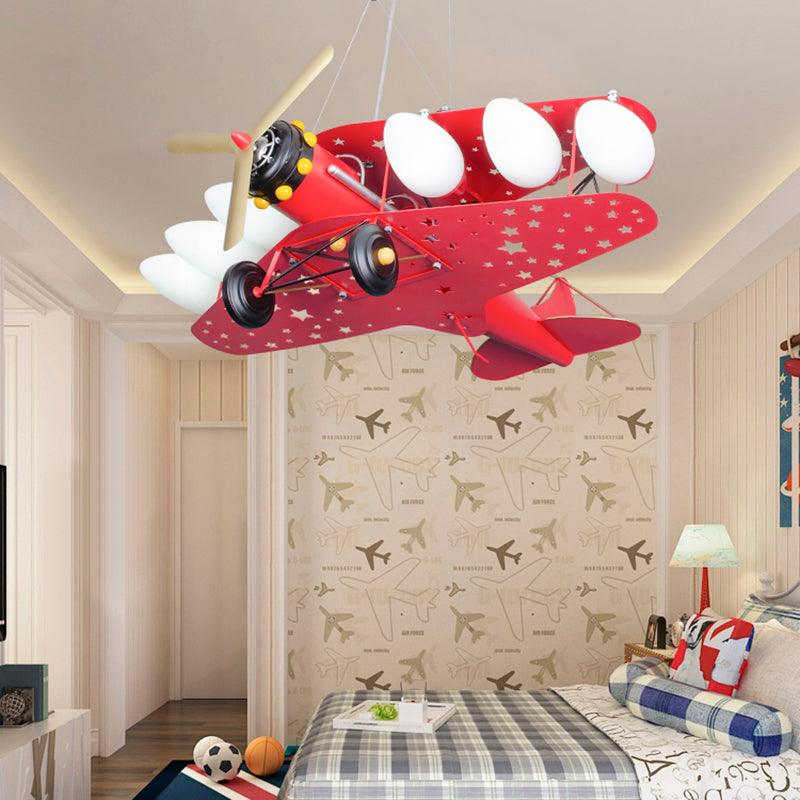 6 Bulbs Propeller Plane Suspension Light for Cloth Shop - Rebooters