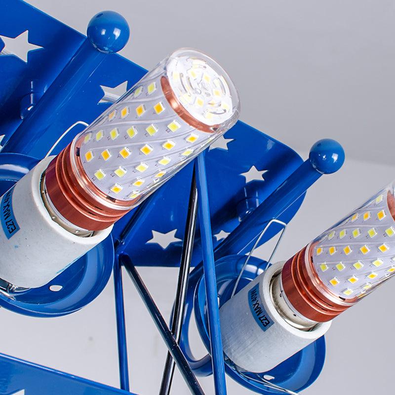 6 Bulbs Propeller Plane Suspension Light for Cloth Shop - Rebooters