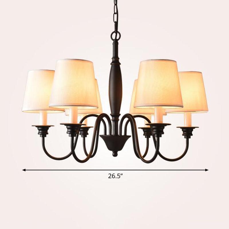 3/6/8 Lights Ceiling Light Minimalistic Fabric Chandelier - Rebooters