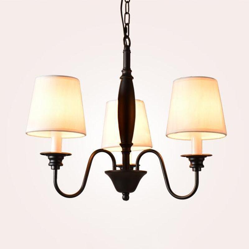 3/6/8 Lights Ceiling Light Minimalistic Fabric Chandelier - Rebooters