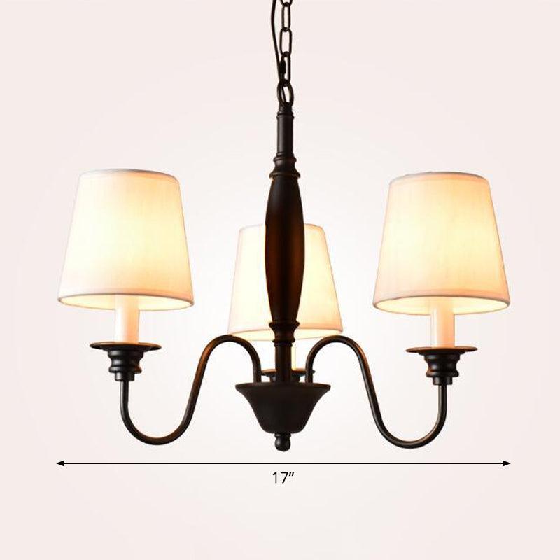 3/6/8 Lights Ceiling Light Minimalistic Fabric Chandelier - Rebooters