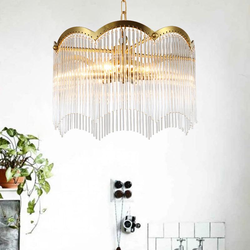 3/6 Heads Kitchen Hanging Chandelier Modern Gold Ceiling Lamp - Rebooters