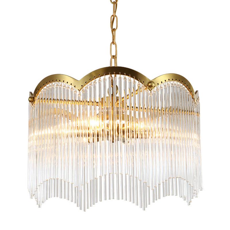 3/6 Heads Kitchen Hanging Chandelier Modern Gold Ceiling Lamp - Rebooters