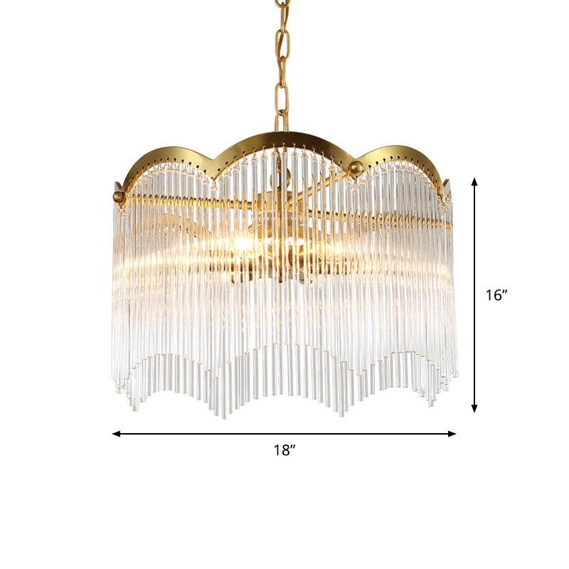 3/6 Heads Kitchen Hanging Chandelier Modern Gold Ceiling Lamp - Rebooters