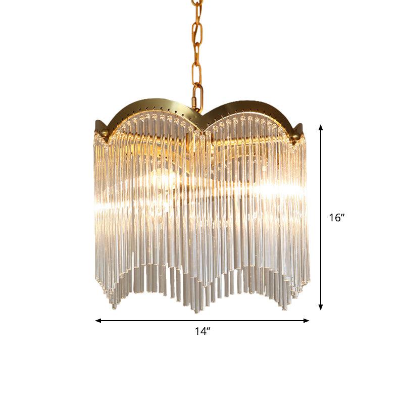 3/6 Heads Kitchen Hanging Chandelier Modern Gold Ceiling Lamp - Rebooters