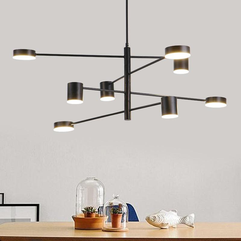 3/4 Tiered Chandelier Light Fixture Contemporary Metal Pendant - Rebooters