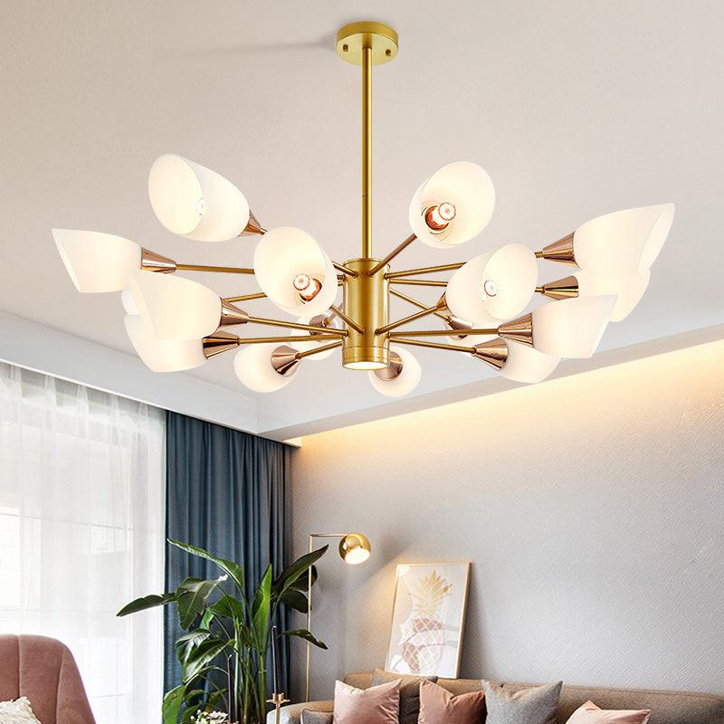 6/10/16 Bulbs Living Room Ceiling Pendant Chandelier Black Gold - Rebooters