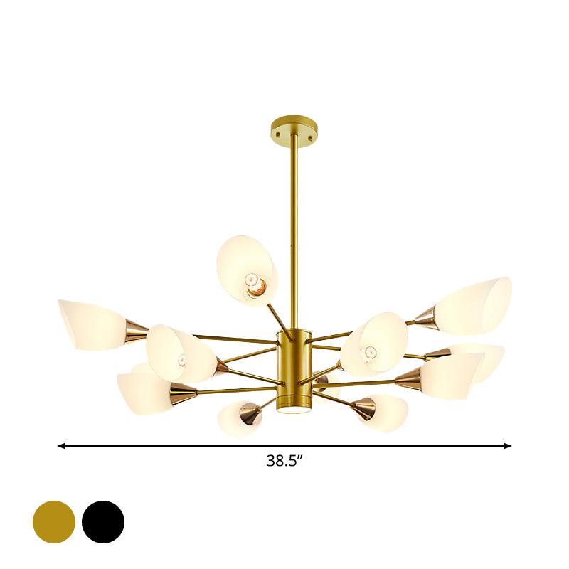 6/10/16 Bulbs Living Room Ceiling Pendant Chandelier Black Gold - Rebooters