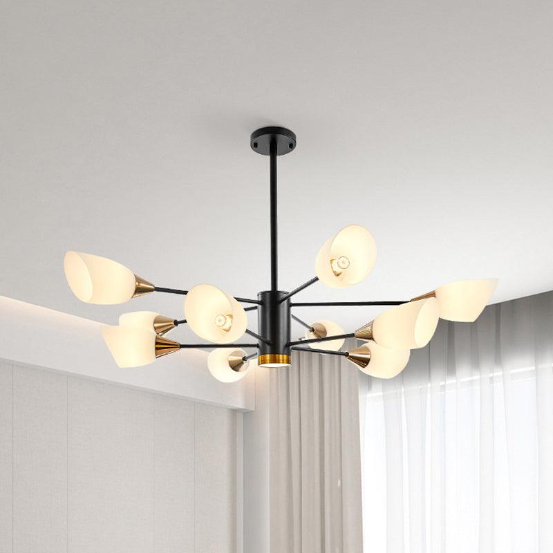 6/10/16 Bulbs Living Room Ceiling Pendant Chandelier Black Gold - Rebooters