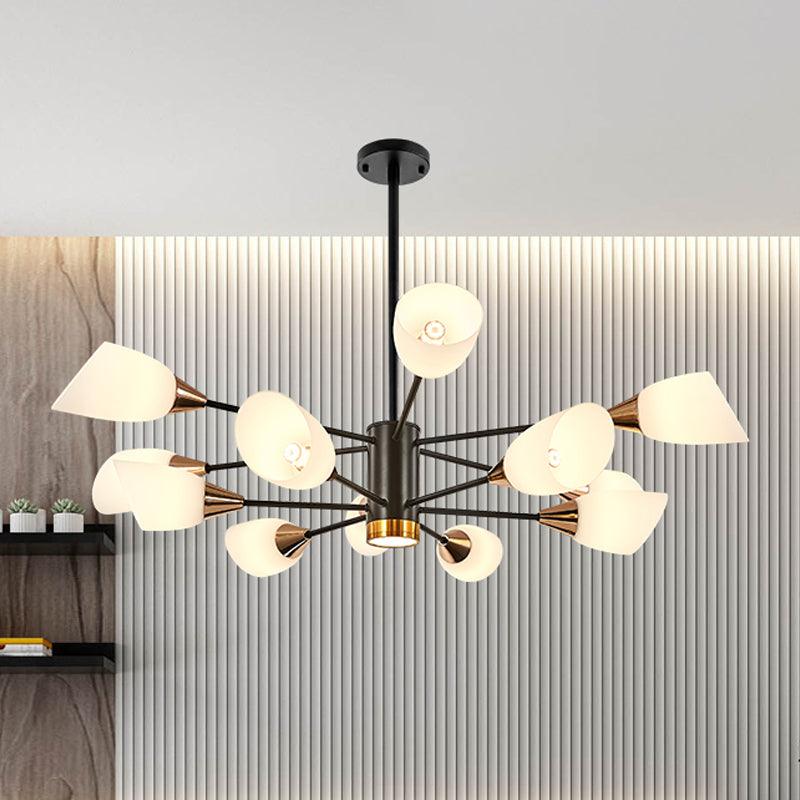 6/10/16 Bulbs Living Room Ceiling Pendant Chandelier Black Gold - Rebooters