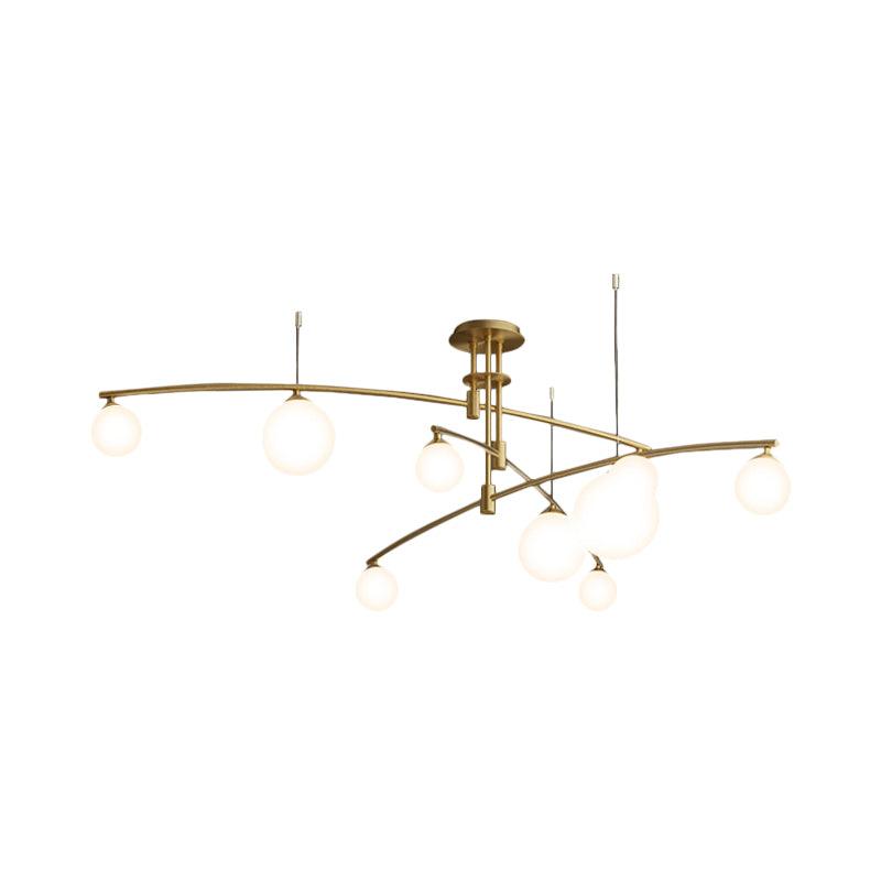 3-Layered Bedroom Chandelier Metallic 6/9-Light Lamp Black Gold - Rebooters