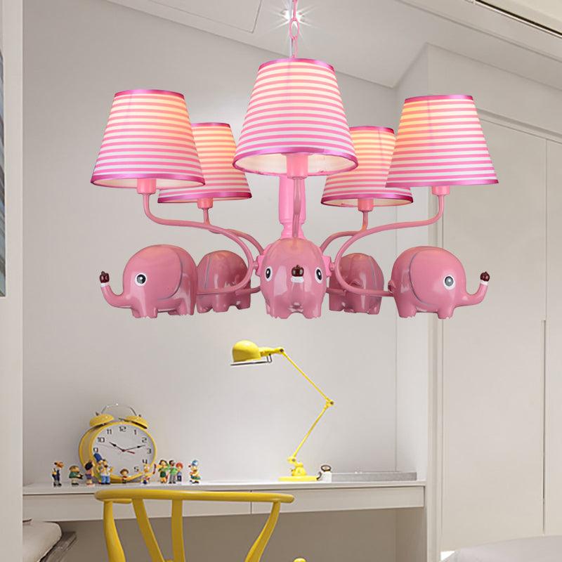 Baby Elephant Ceiling Pendant 5 Heads Animal Chandelier - Rebooters