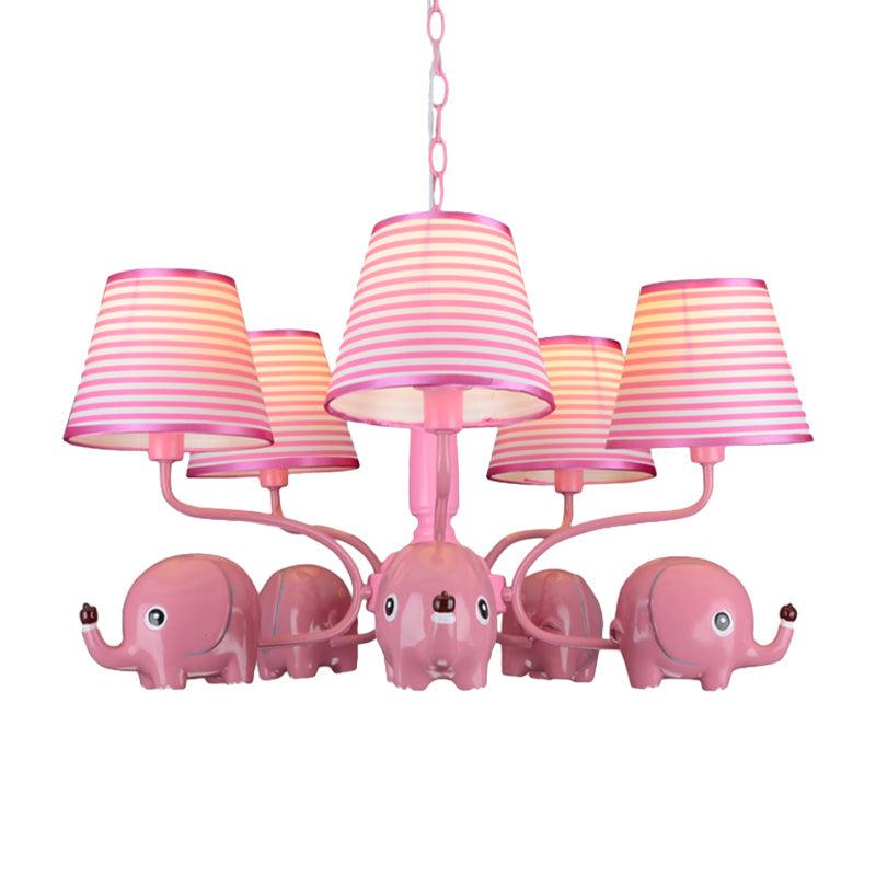 Baby Elephant Ceiling Pendant 5 Heads Animal Chandelier - Rebooters