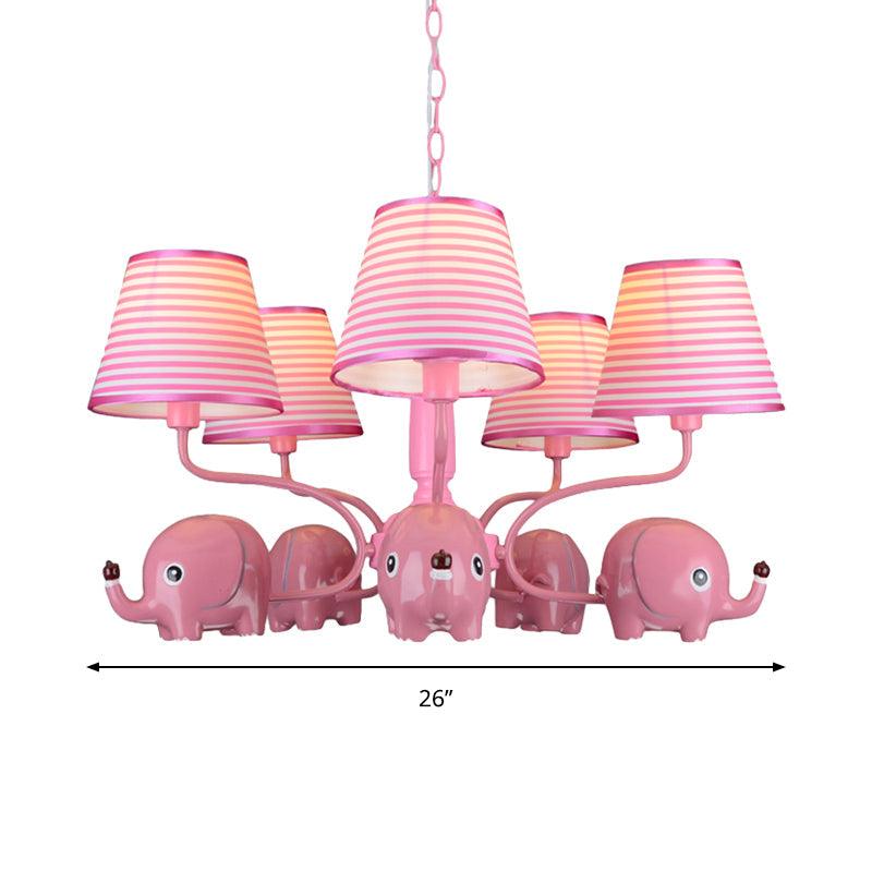 Baby Elephant Ceiling Pendant 5 Heads Animal Chandelier - Rebooters