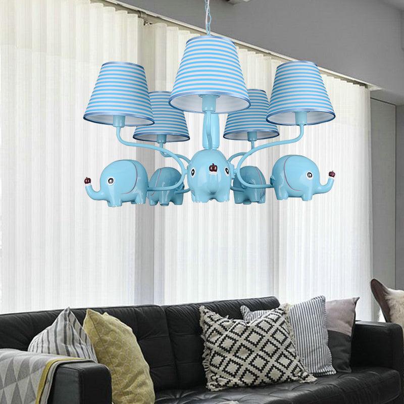 Baby Elephant Ceiling Pendant 5 Heads Animal Chandelier - Rebooters