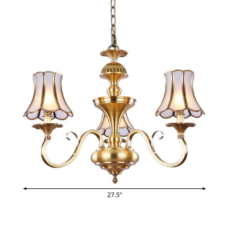3/5/6 Lights Chandelier Light Traditional Bedroom Ceiling Lamp - Rebooters