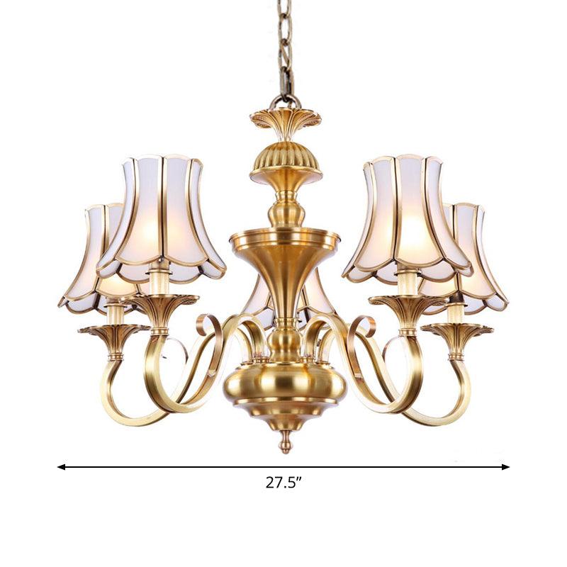 3/5/6 Lights Chandelier Light Traditional Bedroom Ceiling Lamp - Rebooters