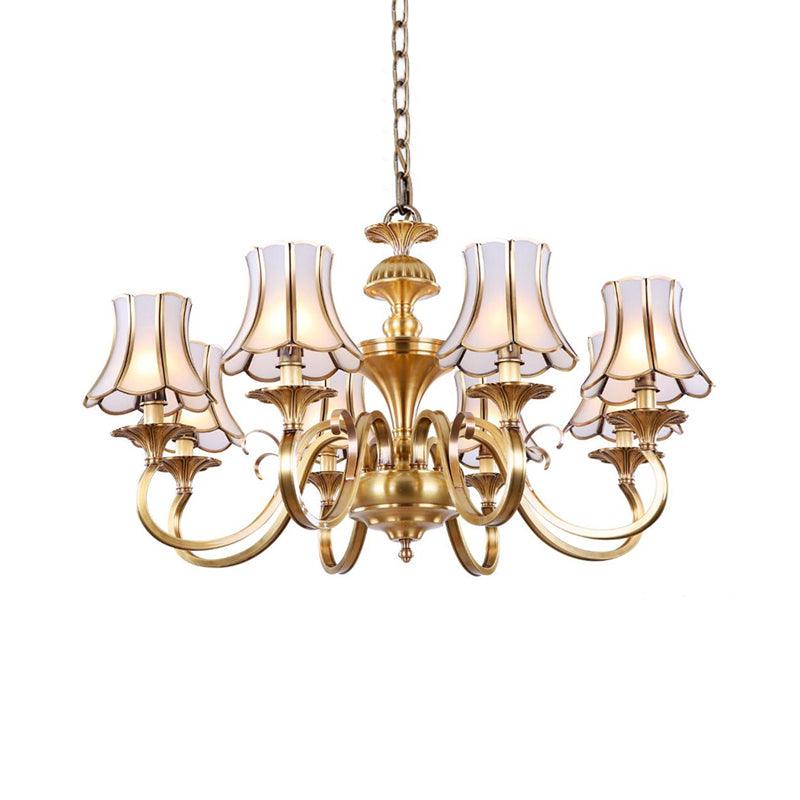 3/5/6 Lights Chandelier Light Traditional Bedroom Ceiling Lamp - Rebooters