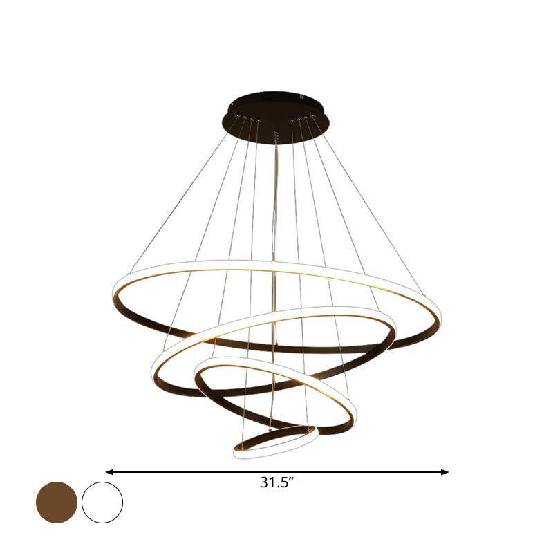 3/4-Tier Pendant Chandelier Minimalist Acrylic LED Light - Rebooters