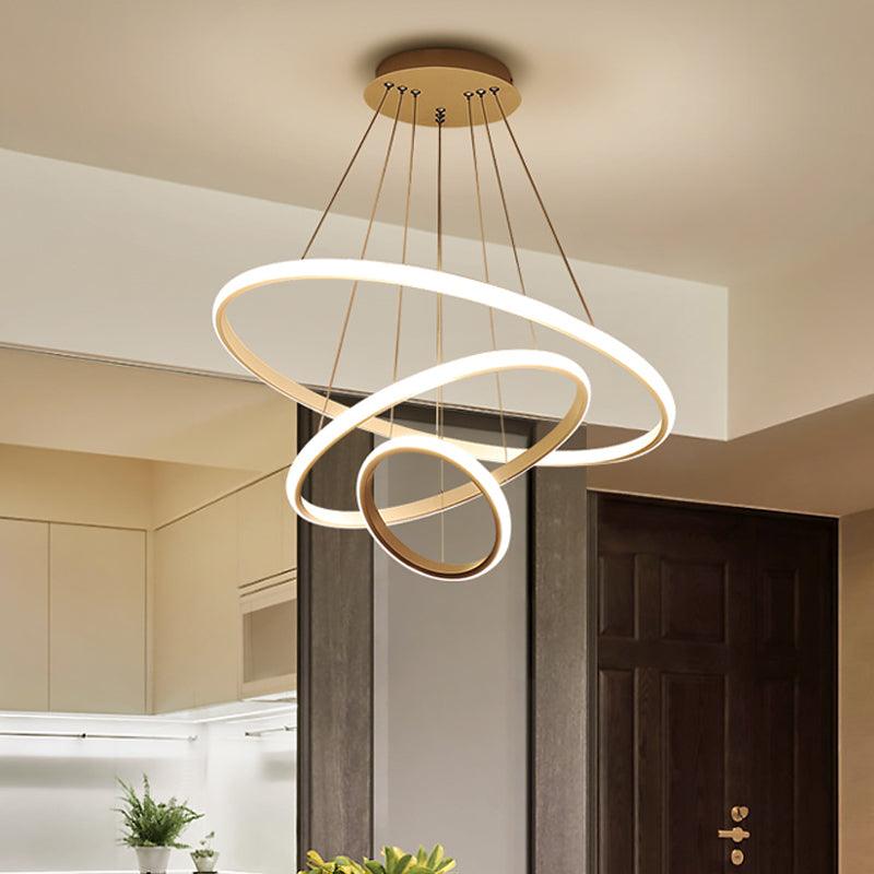 3/4-Tier Pendant Chandelier Minimalist Acrylic LED Light - Rebooters