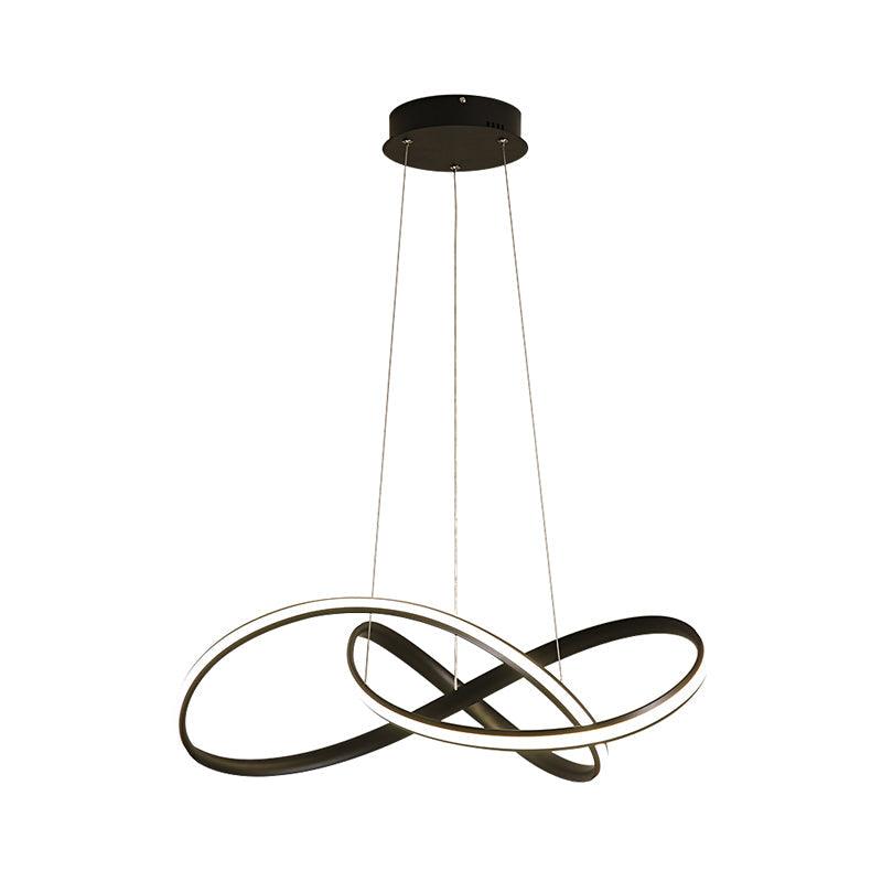 19.5"/27.5" W Simplicity LED Hanging Chandelier Lamp - Rebooters