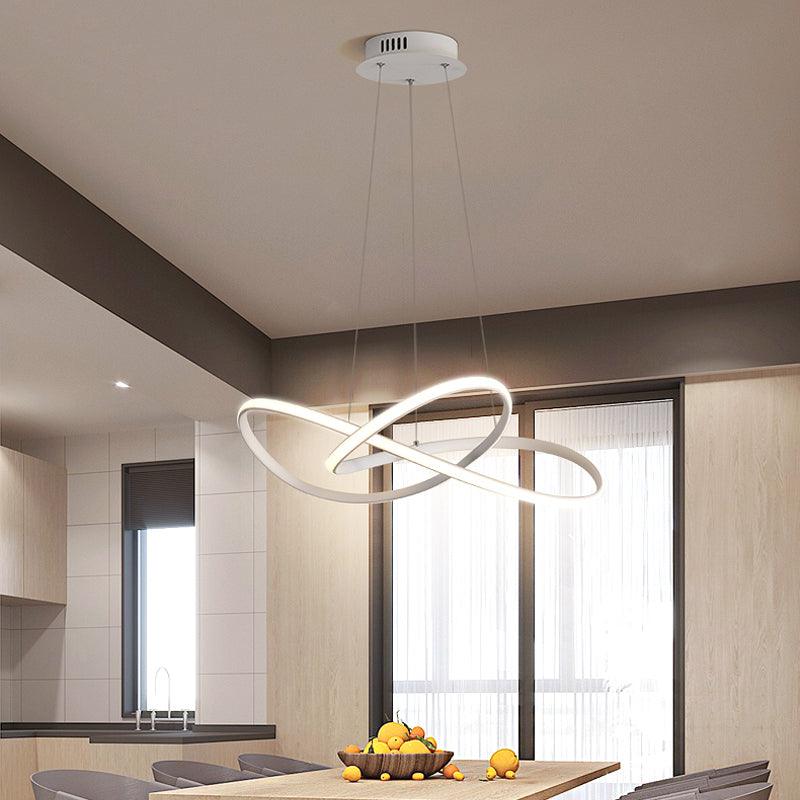 19.5"/27.5" W Simplicity LED Hanging Chandelier Lamp - Rebooters