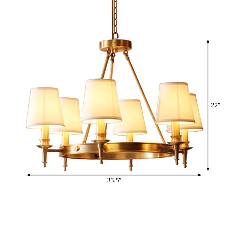 Gold Finish 3/6/8-Light Hanging Lamp Chandelier Fixture - Rebooters