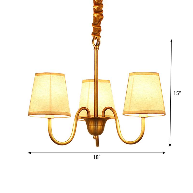 3/6/8 Lights Swooping Curve Chandelier Gold Metal Lamp - Rebooters