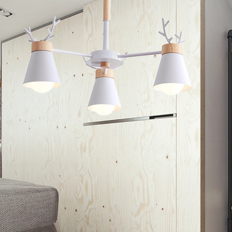 Deer Horn Kids Room Lighting Pendant Chandelier Iron Modern - Rebooters