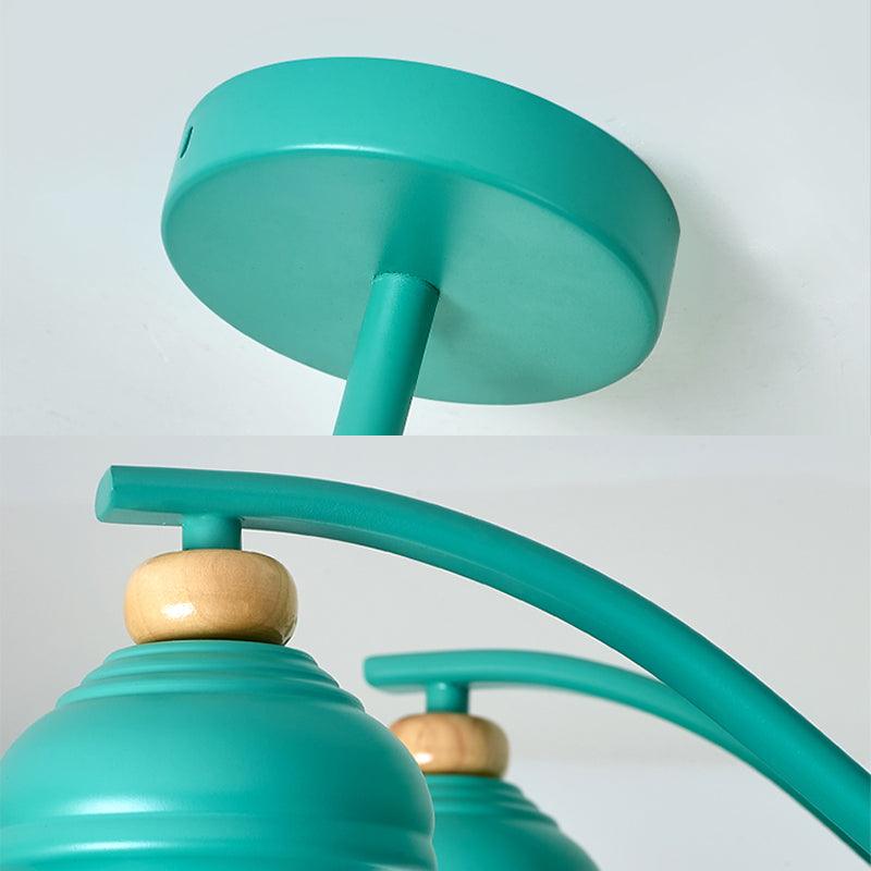 Bedroom Gourd Pendant Chandelier Lamp Metal Modern Design - Rebooters