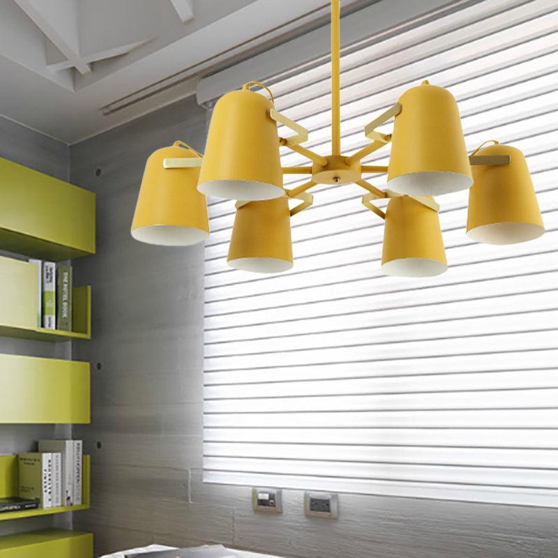 Bell Shade Living Room Hanging Lighting Iron Modern Fashion Pendant Chandelier - Rebooters