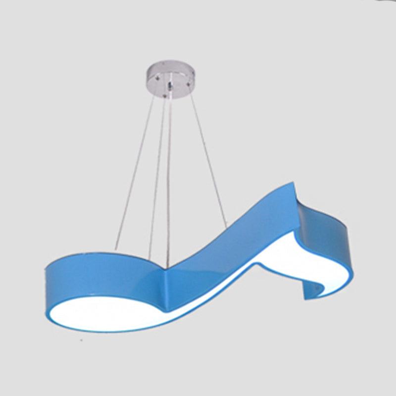 Acrylic Note Shaped Pendant Chandelier Creative LED Lighting - Rebooters