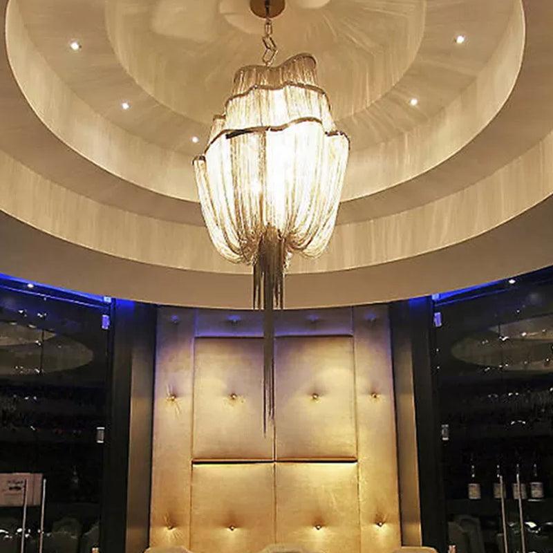 Aluminum Flow Chandelier Lighting Contemporary LED Pendant Light - Rebooters