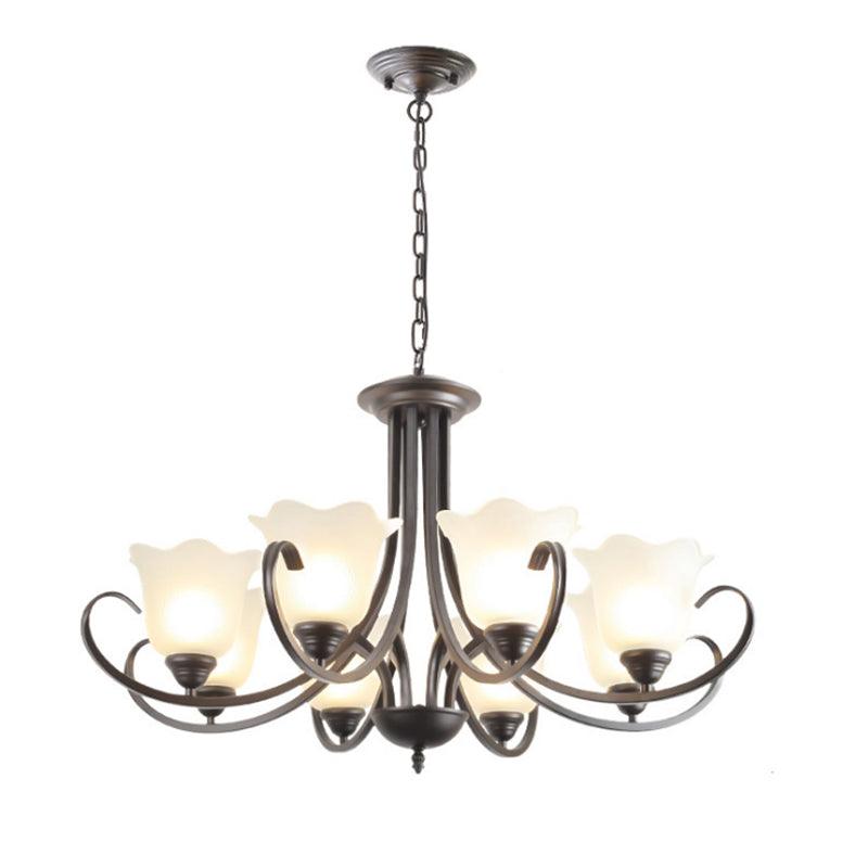 3/6/8 Lights Flared Chandelier Traditional Pewter Light Fixture - Rebooters