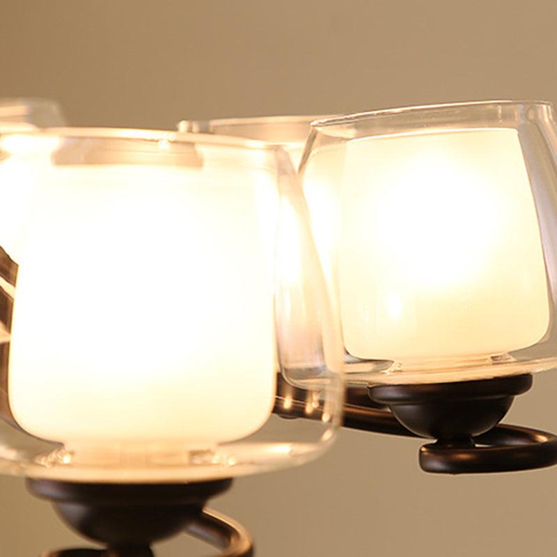 8 Lights Chandelier Light with Cylinder Shade Classic Lamp - Rebooters