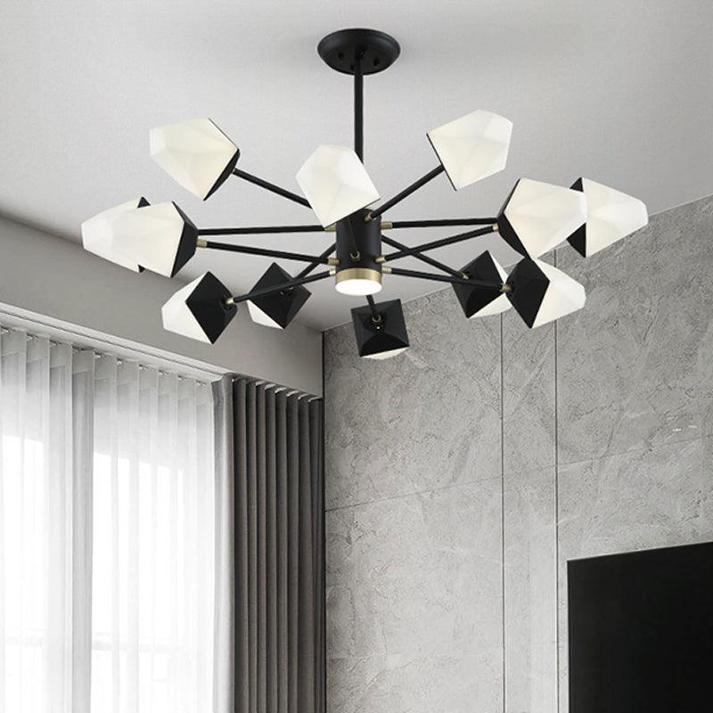 Acrylic Gemstone Shaped Suspension Light Simplicity LED Chandelier - Rebooters