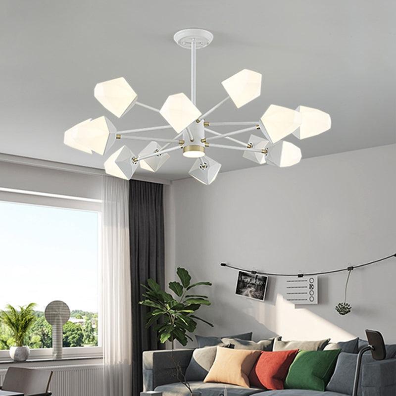 Acrylic Gemstone Shaped Suspension Light Simplicity LED Chandelier - Rebooters