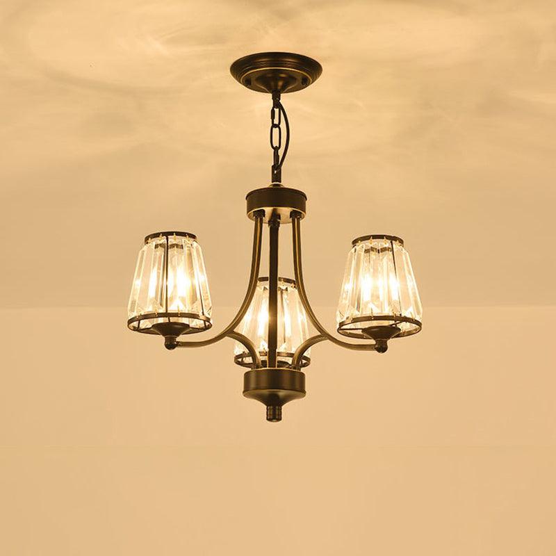 Crystal Prism Hanging Chandelier Conical Pendant Light - Rebooters