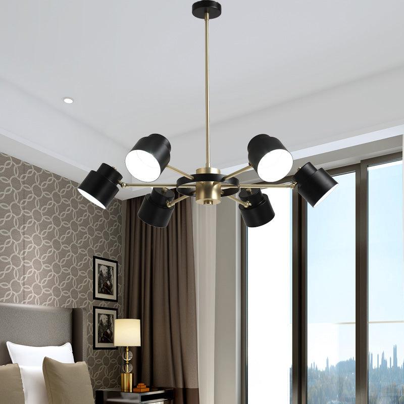 6/8 Lights Radial Pendant Chandelier Contemporary Metal Light - Rebooters