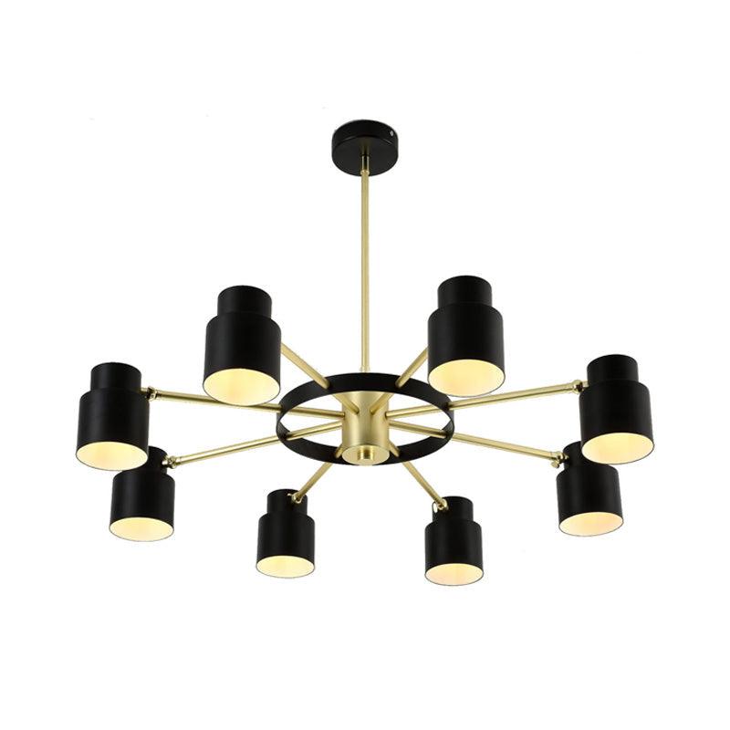6/8 Lights Radial Pendant Chandelier Contemporary Metal Light - Rebooters