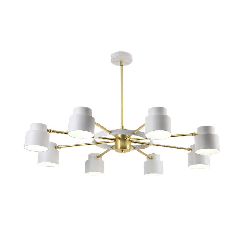 6/8 Lights Radial Pendant Chandelier Contemporary Metal Light - Rebooters