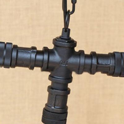 3 Lights Chandelier Lamp Vintage Style Bottle Glass Shade for Bar - Rebooters