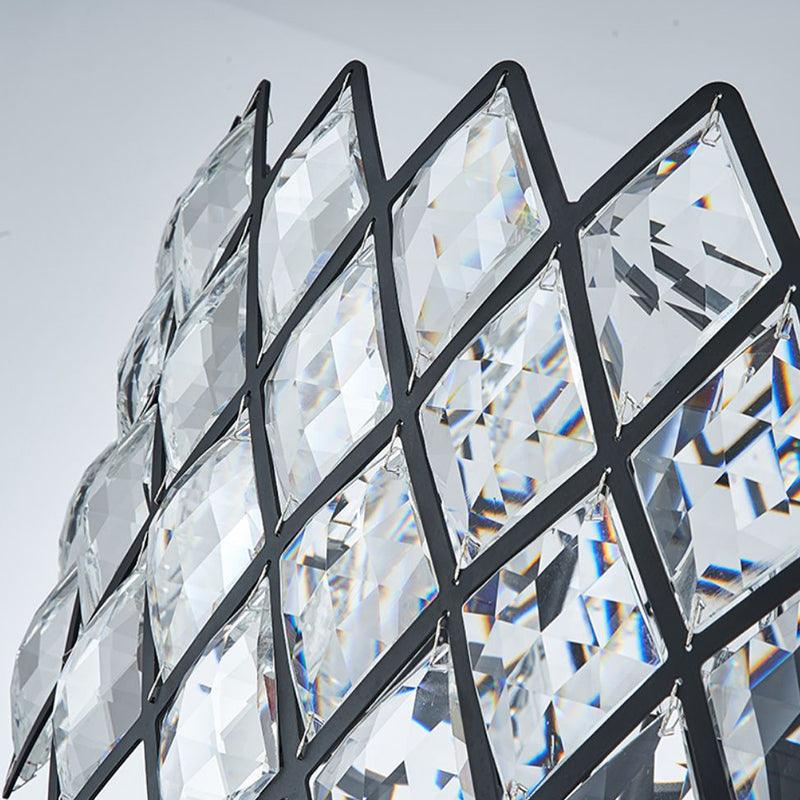 8 Light Living Room Ceiling Pendant Black Chandelier Light - Rebooters