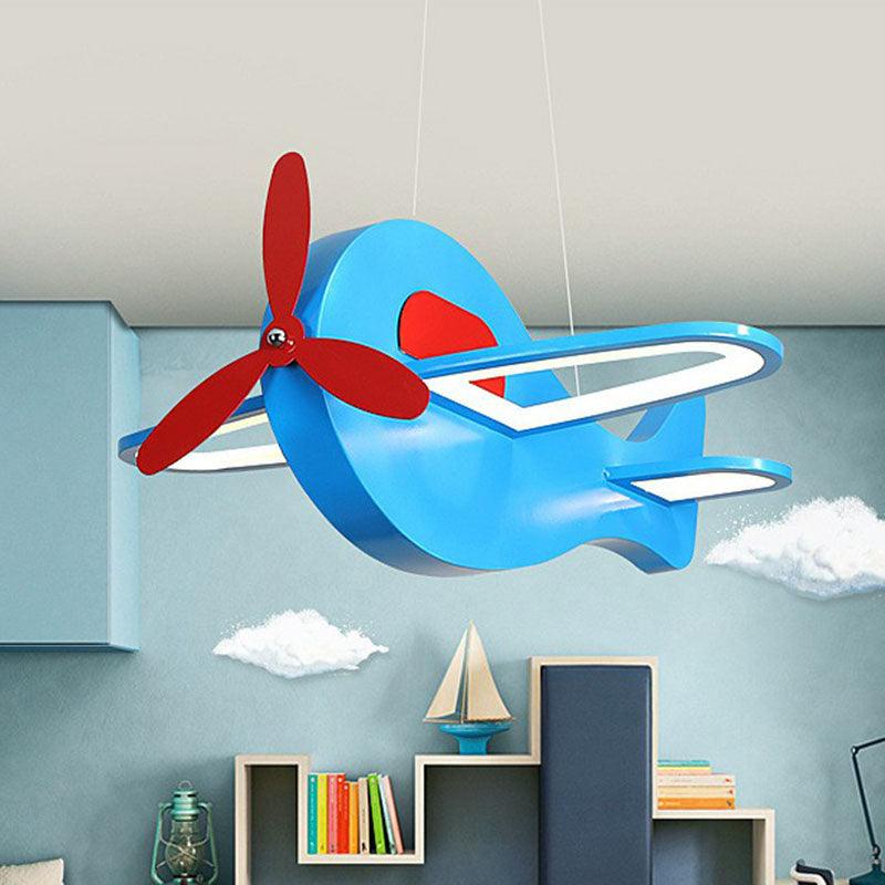 Aircraft Shaped Chandelier Pendant Light Kids Style Acrylic Ceiling Light - Rebooters