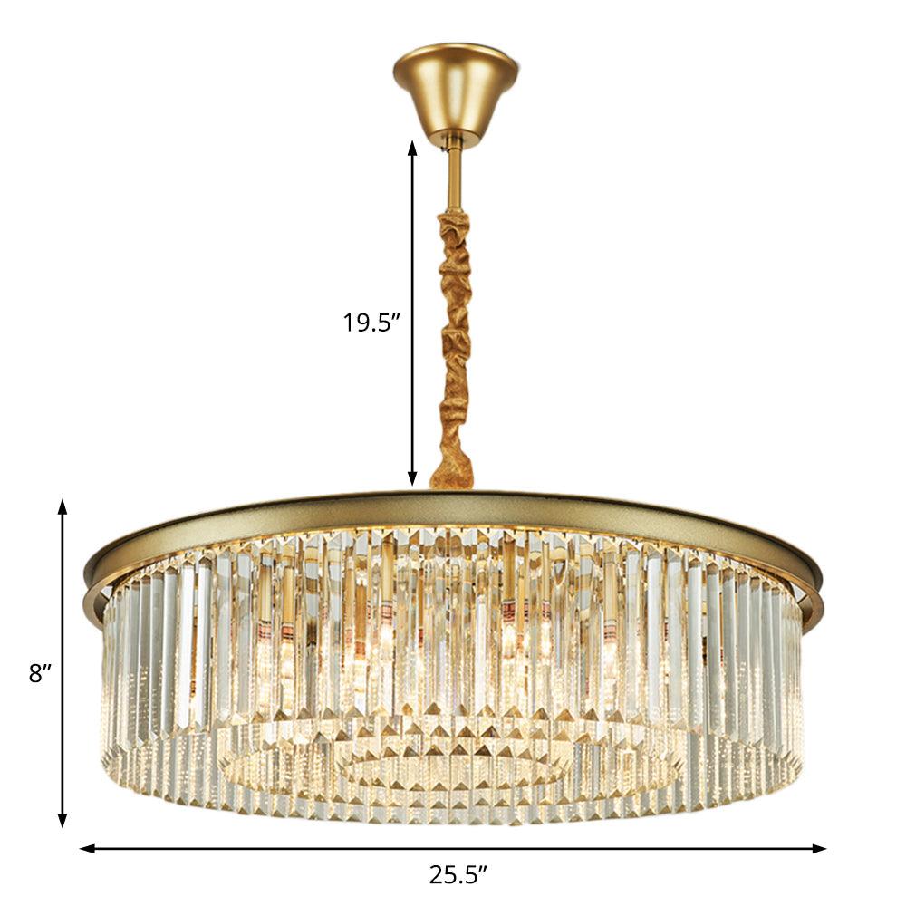 6/12 Lights Dining Room Chandelier Contemporary Brass Flush Mount - Rebooters