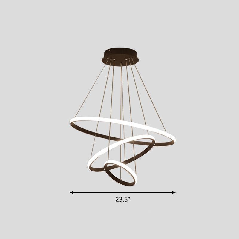 Acrylic Loop LED Pendant Light Simplicity Chandelier - Rebooters